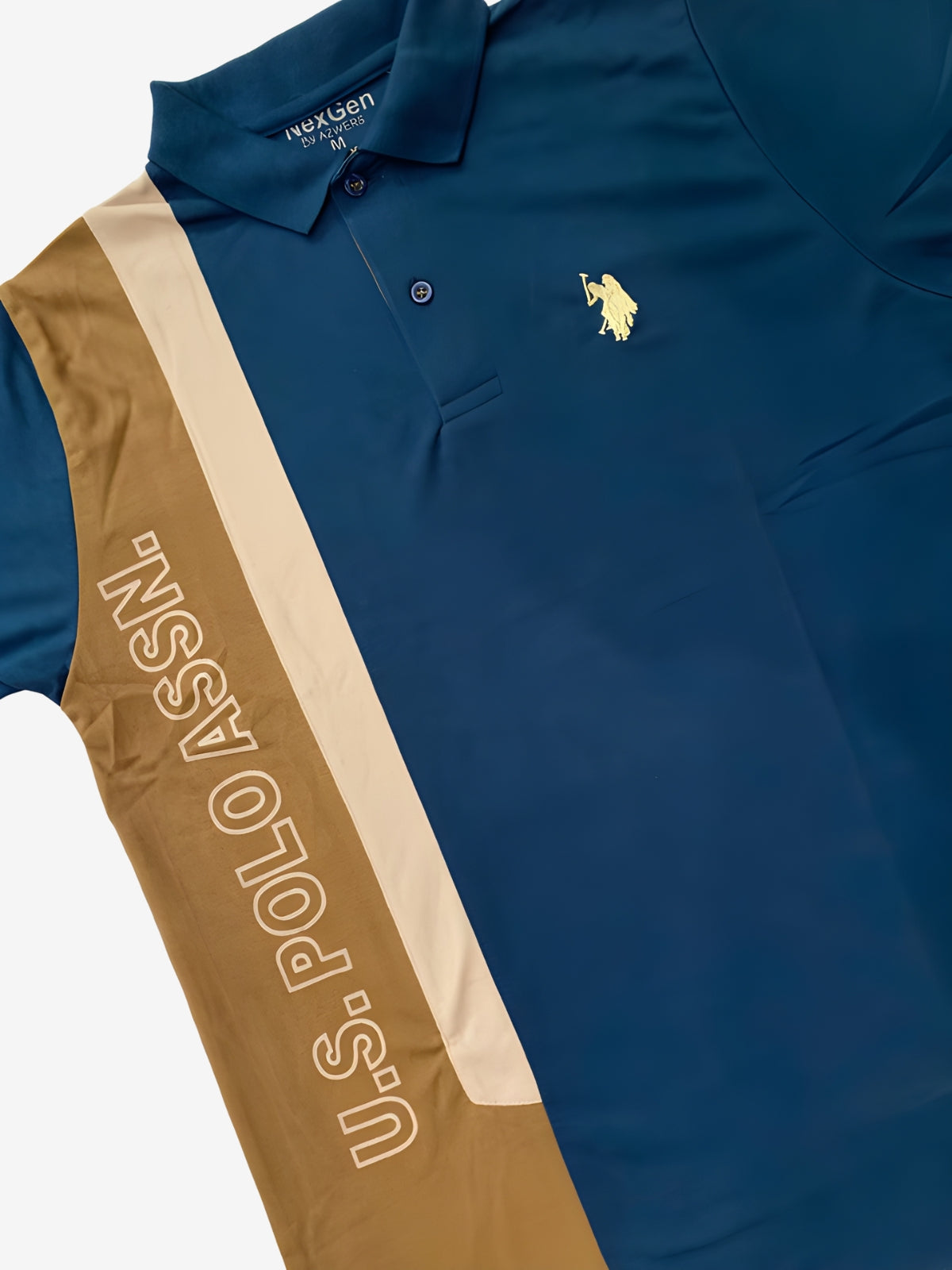 U.S. Polo Assn. Contrast Stripe Polo – Navy