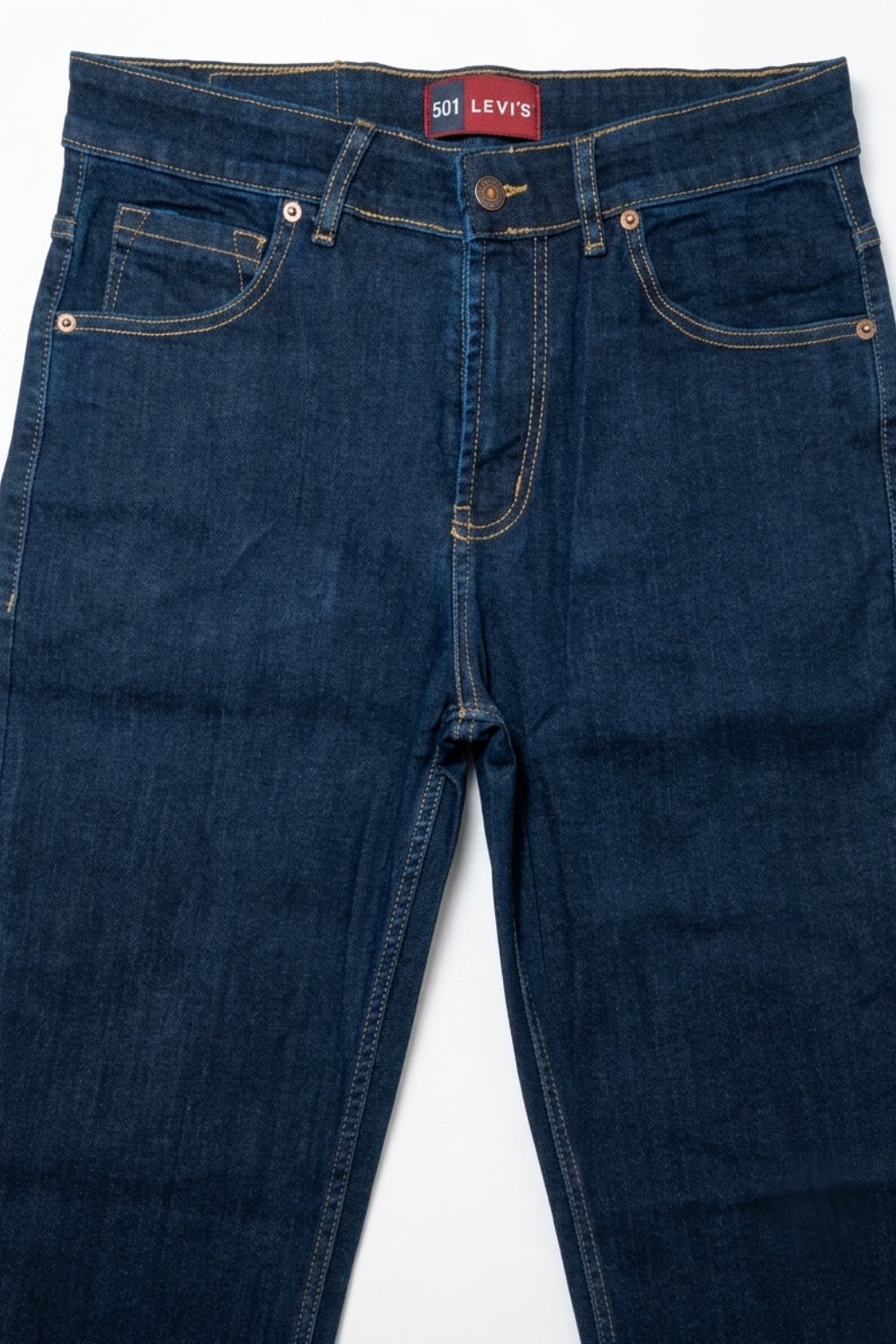 Classic Dark Blue Denim Jeans