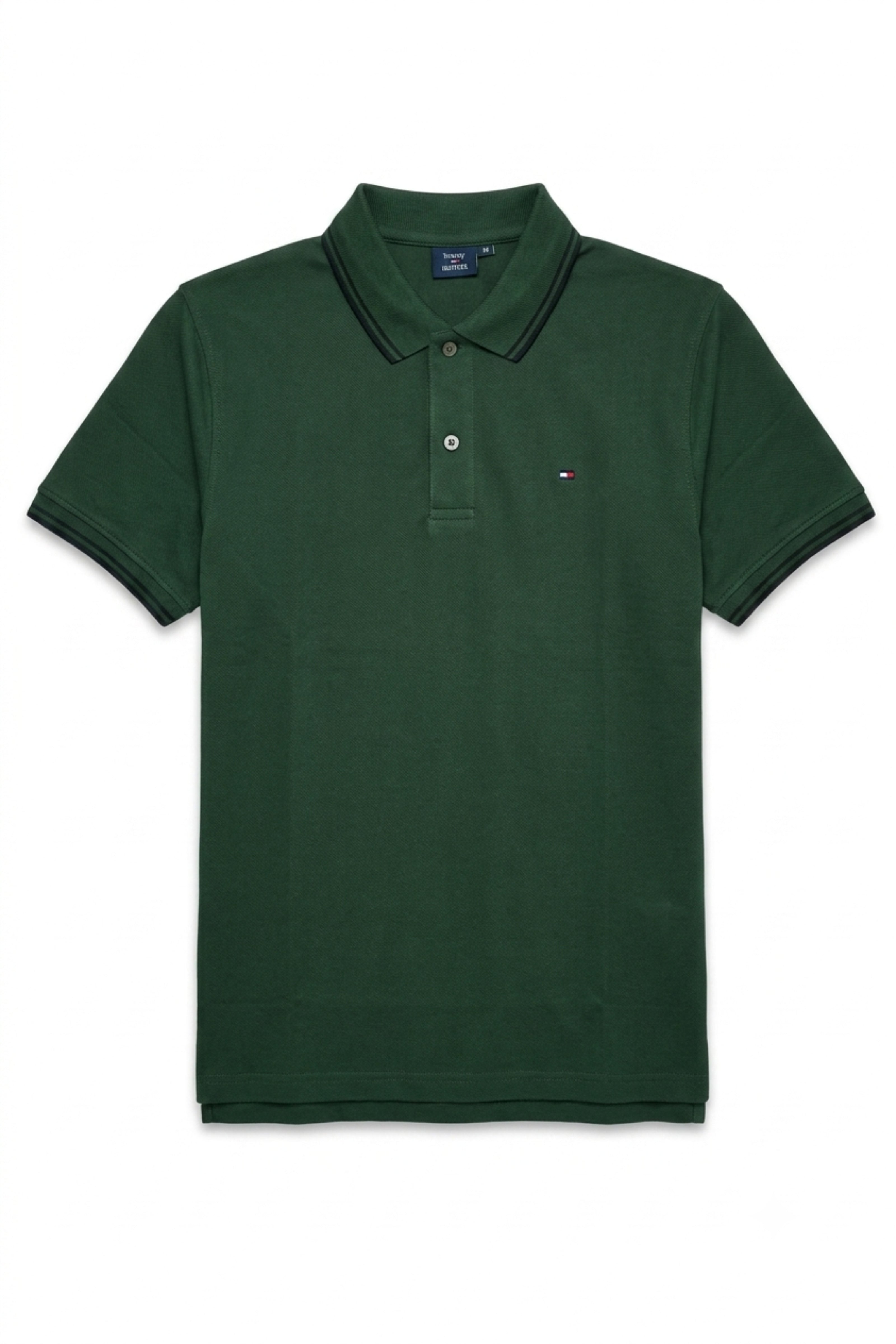 Classic Piqué Polo –  Forest Green