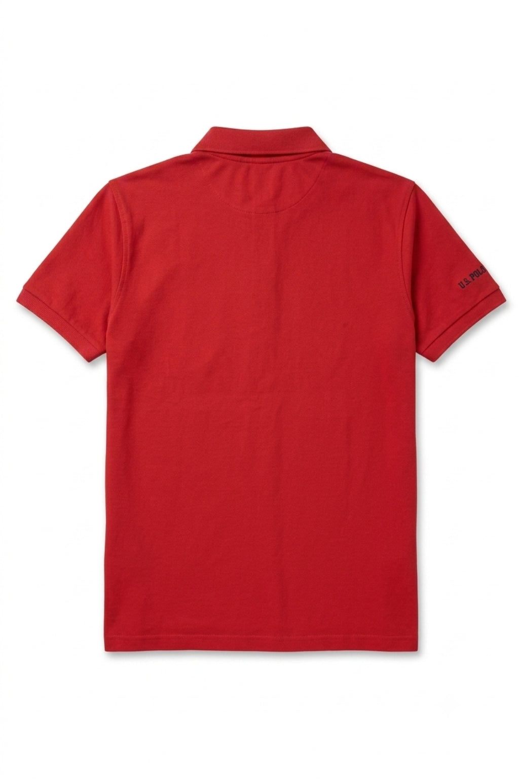 U.S. Polo Assn. Contrast Stripe Polo – Red