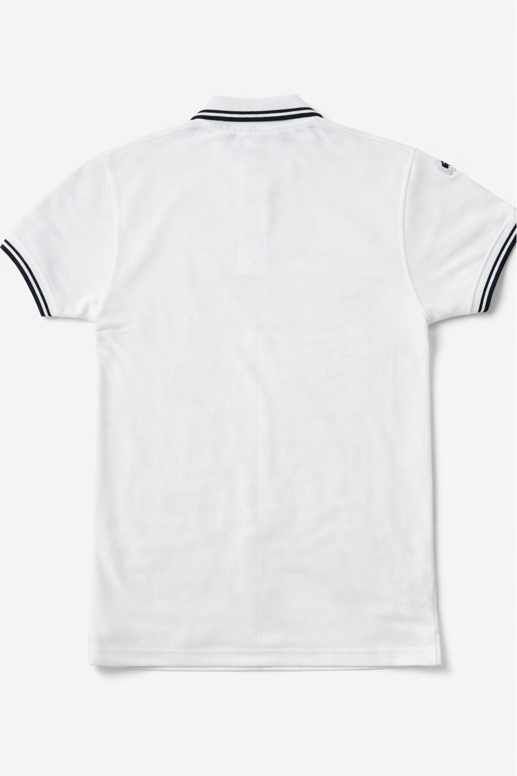 Classic Stripe Collar Polo - White