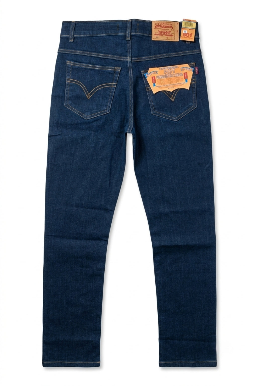 Classic Dark Blue Denim Jeans