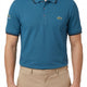 Classic Stripe Collar Polo - Teal Blue