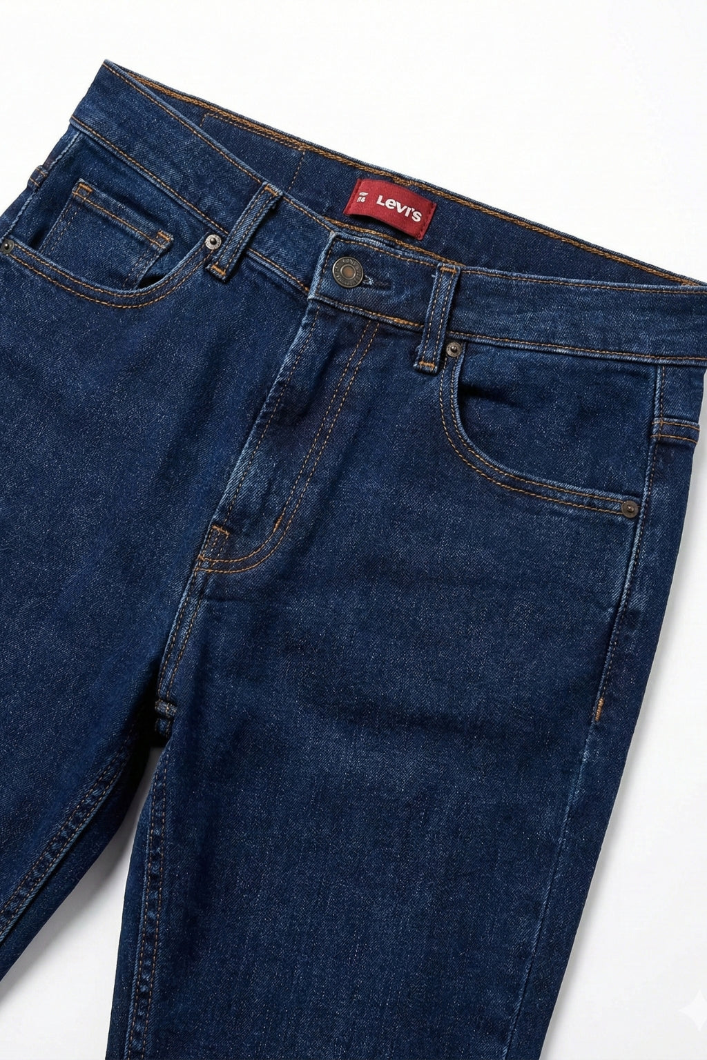 Classic Dark Blue Denim Jeans