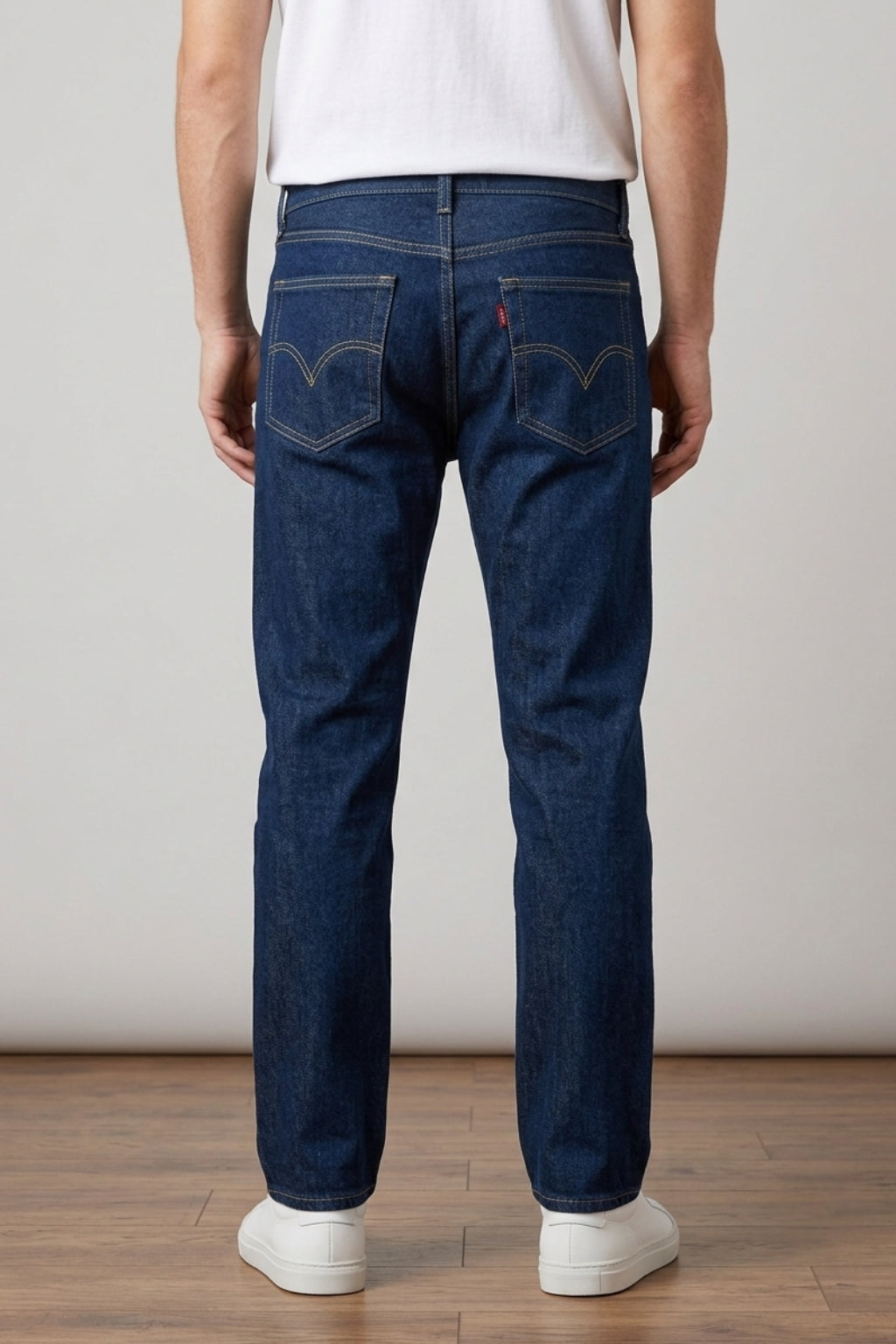 Classic Dark Blue Denim Jeans