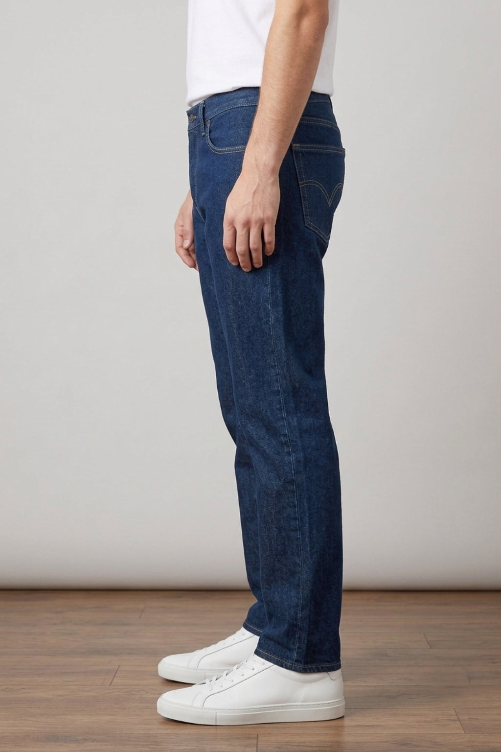 Classic Dark Blue Denim Jeans