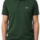 Classic Stripe Collar Polo - Forest Green