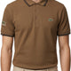 Classic Stripe Collar Polo - Mocha