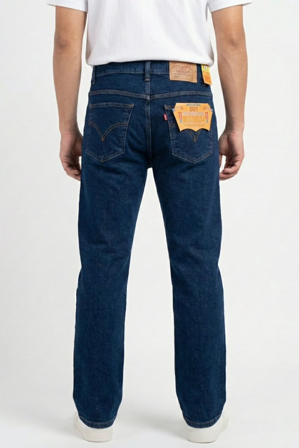 Classic Dark Blue Denim Jeans