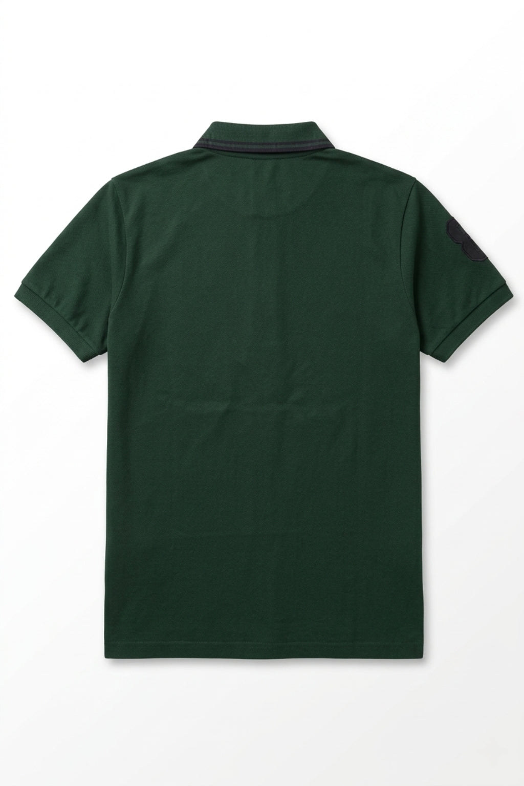 Embroidered Lion Piqué Polo – Forest Green