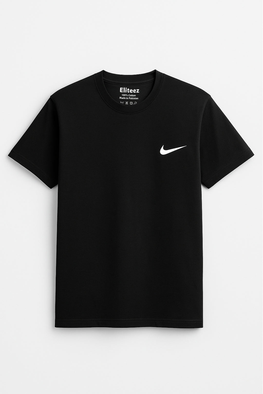 Classic Cotton Nike Logo T-Shirt - Black