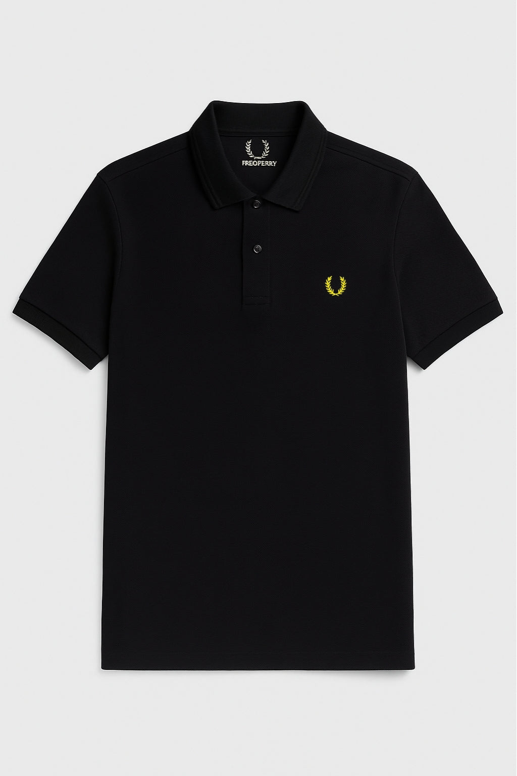Heritage Laurel Polo Shirt – Black