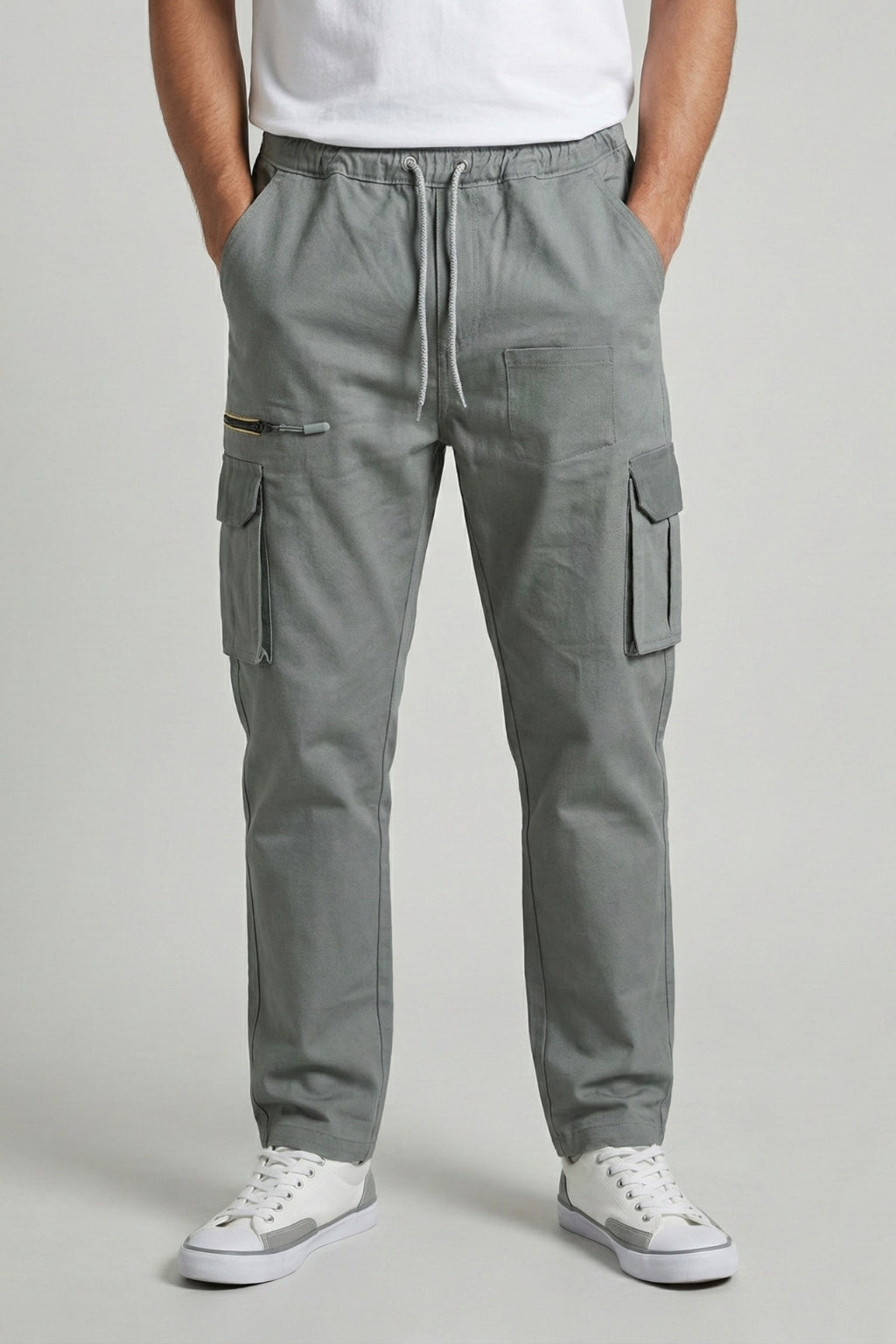 Utility Stretch Twill Cargo Pant – Olive Grey