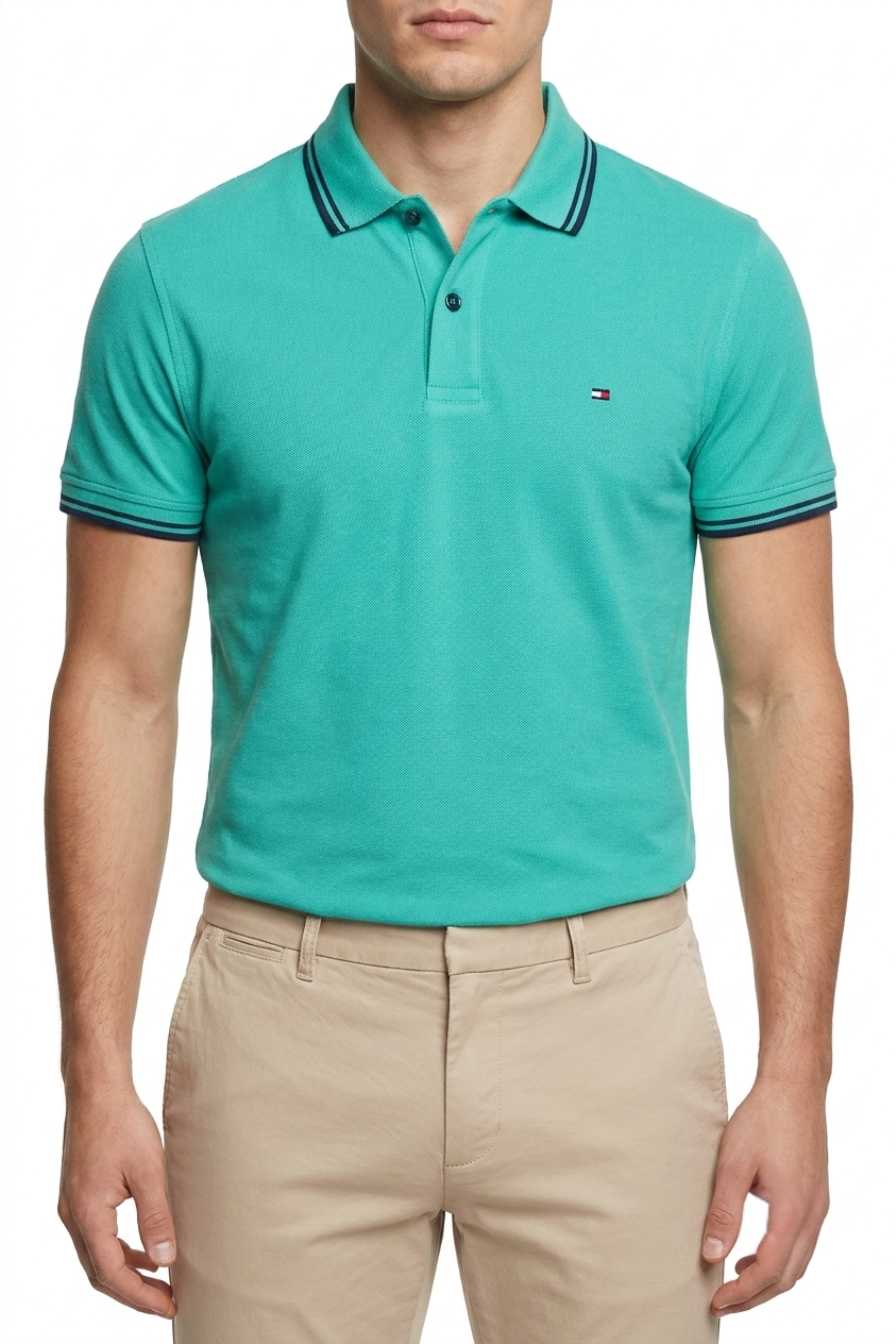 Classic Piqué Polo – Turquoise