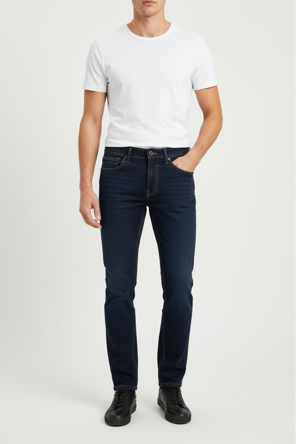 Classic Dark Indigo Denim Jeans