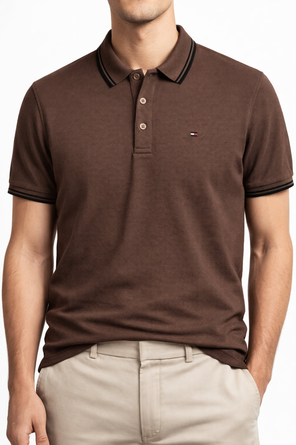 Classic Piqué Polo – Coffee