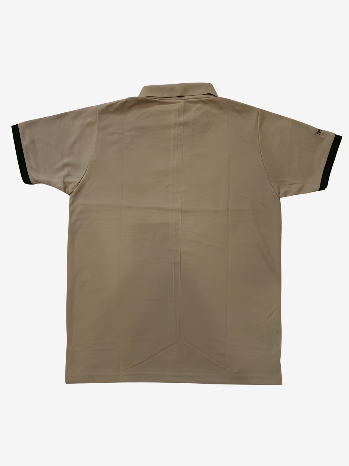 NextGen Contrast Zip Polo – Olive Green & Beige