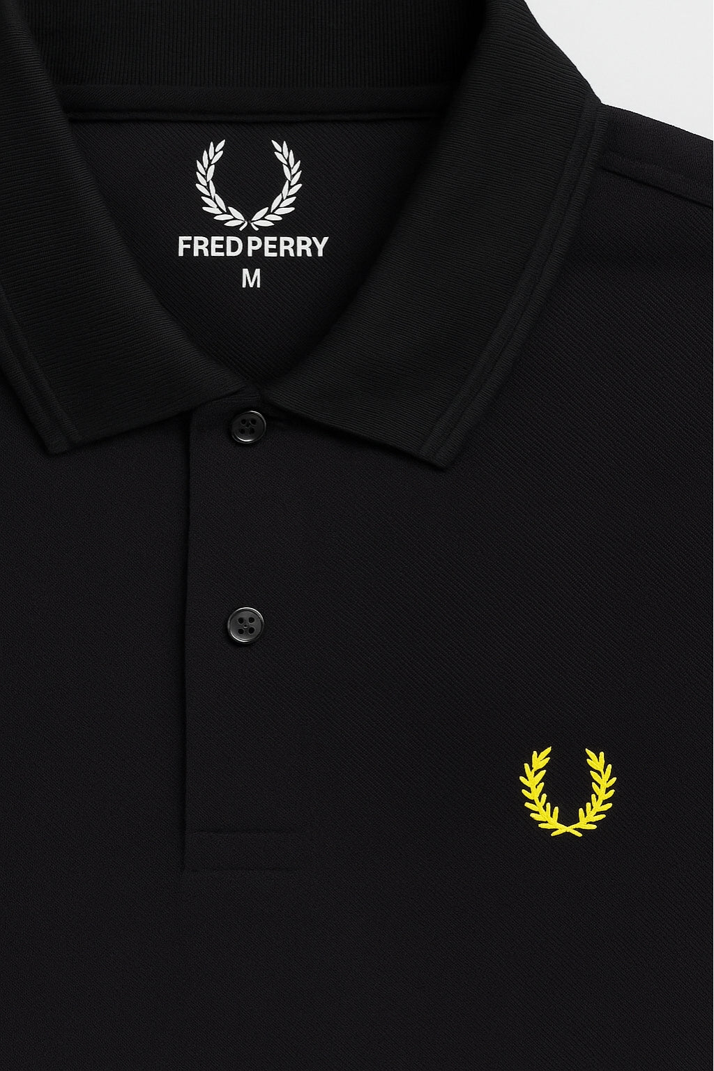 Heritage Laurel Polo Shirt – Black