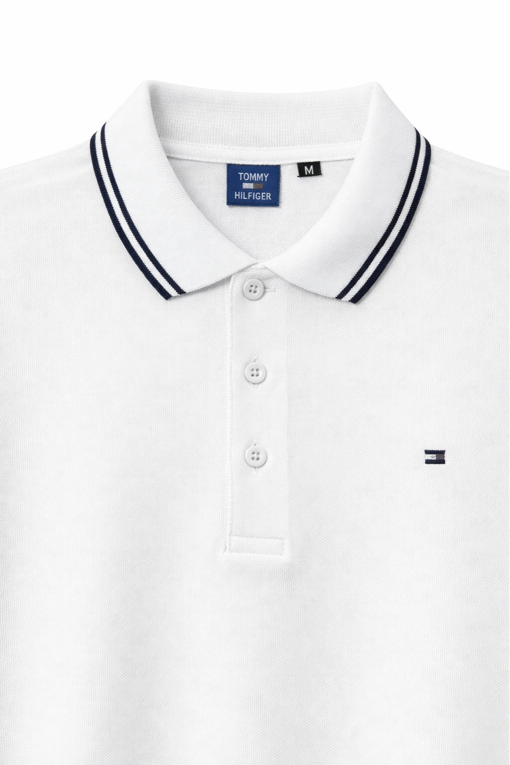 Classic Piqué Polo – White