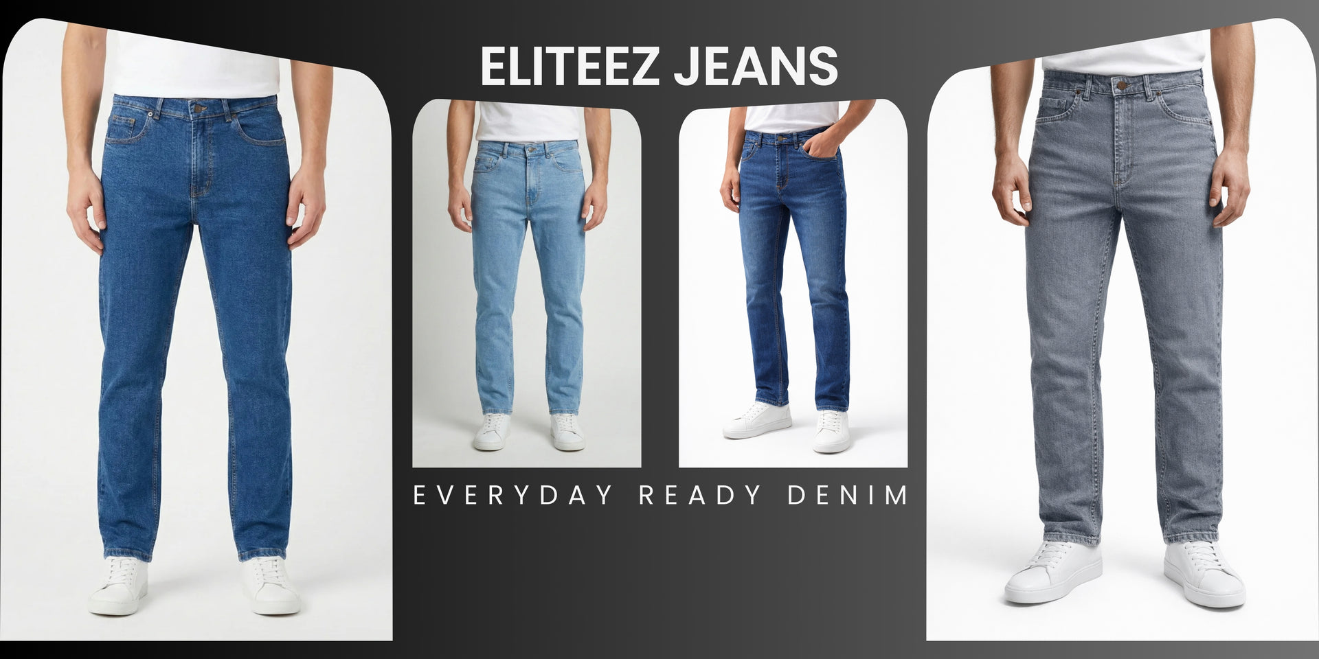 Eliteez men’s denim jeans collection combining classic looks with everyday comfort.