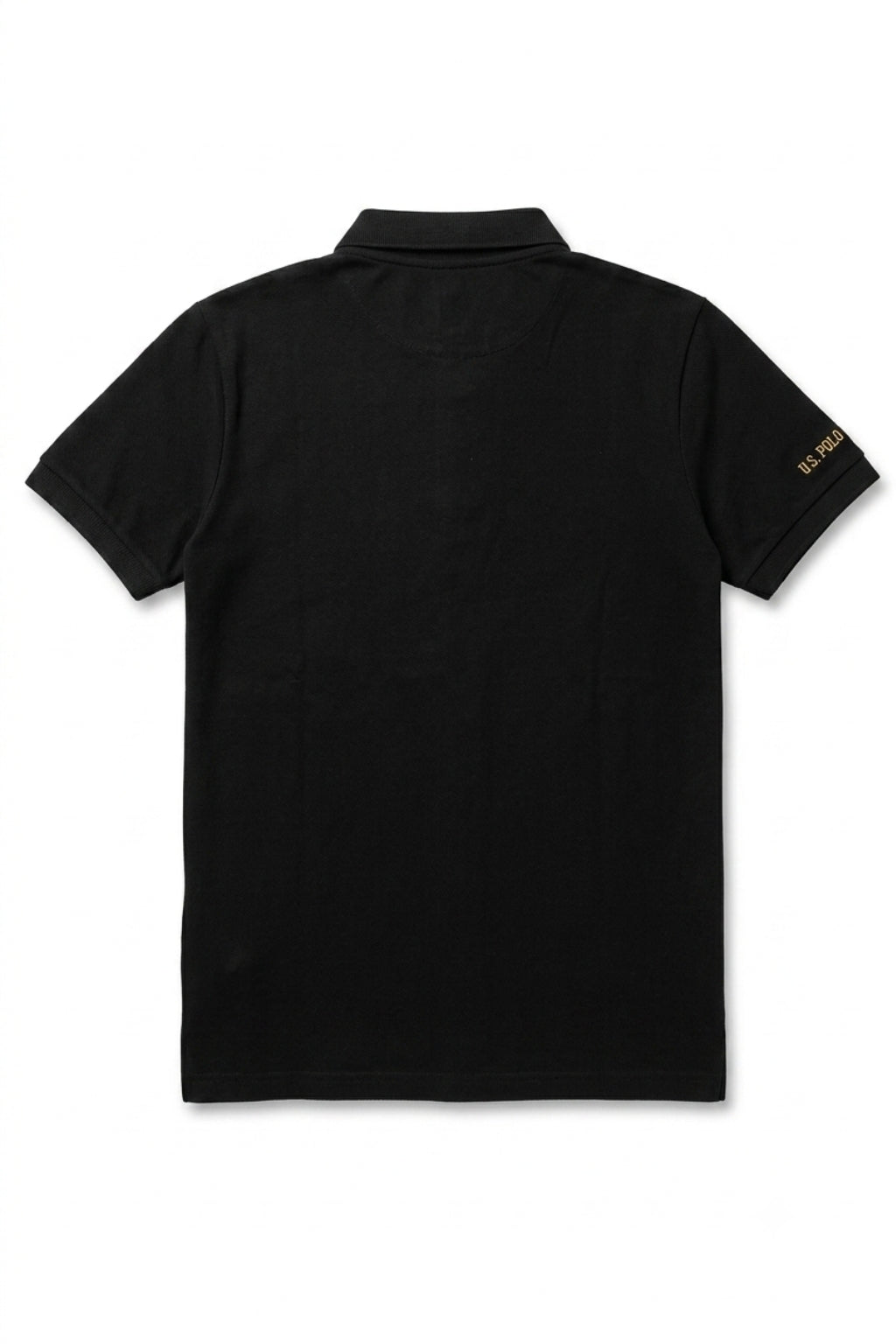 U.S. Polo Assn. Contrast Stripe Polo – Black