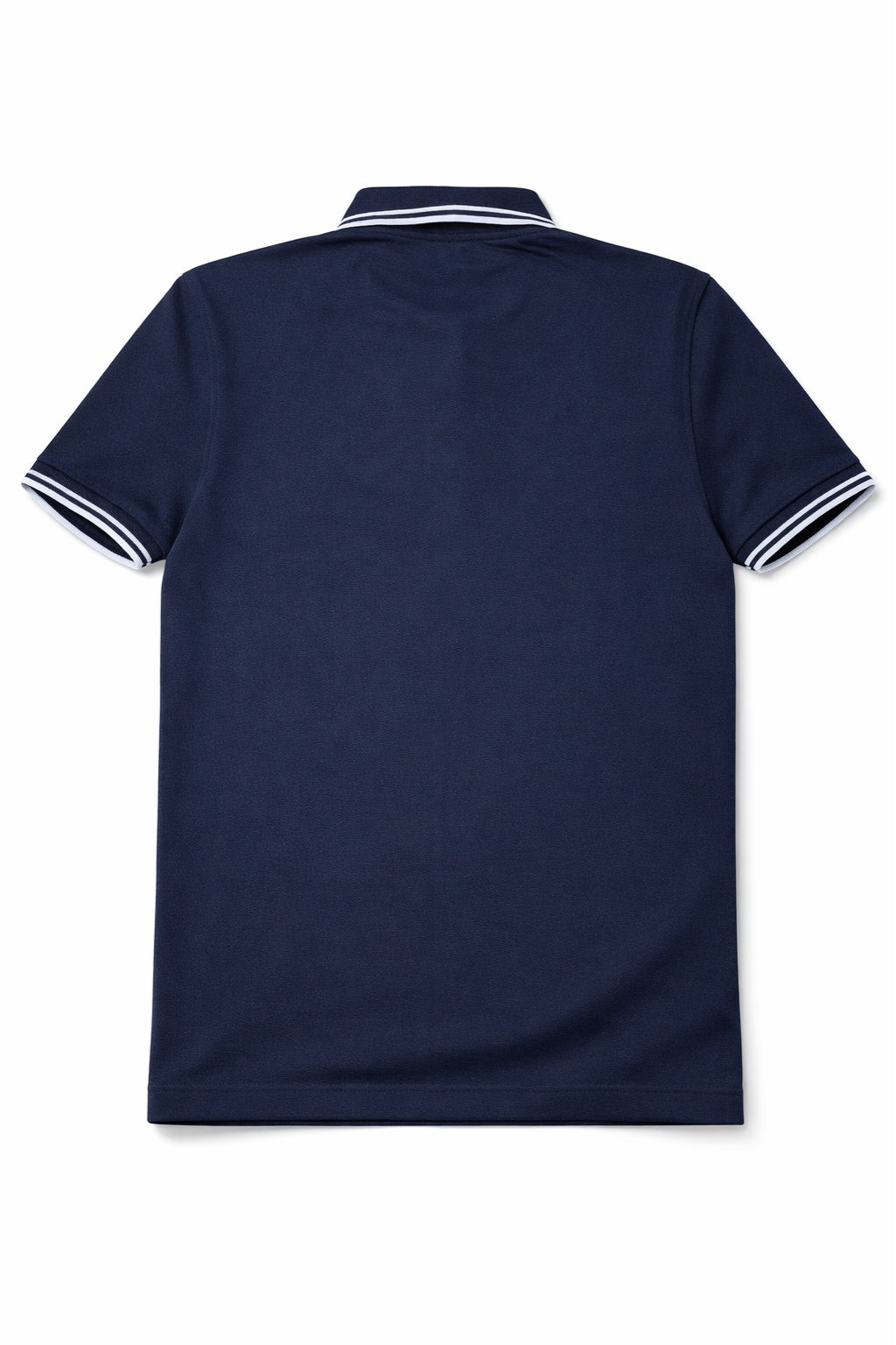 Classic Stripe Collar Polo - Navy Blue
