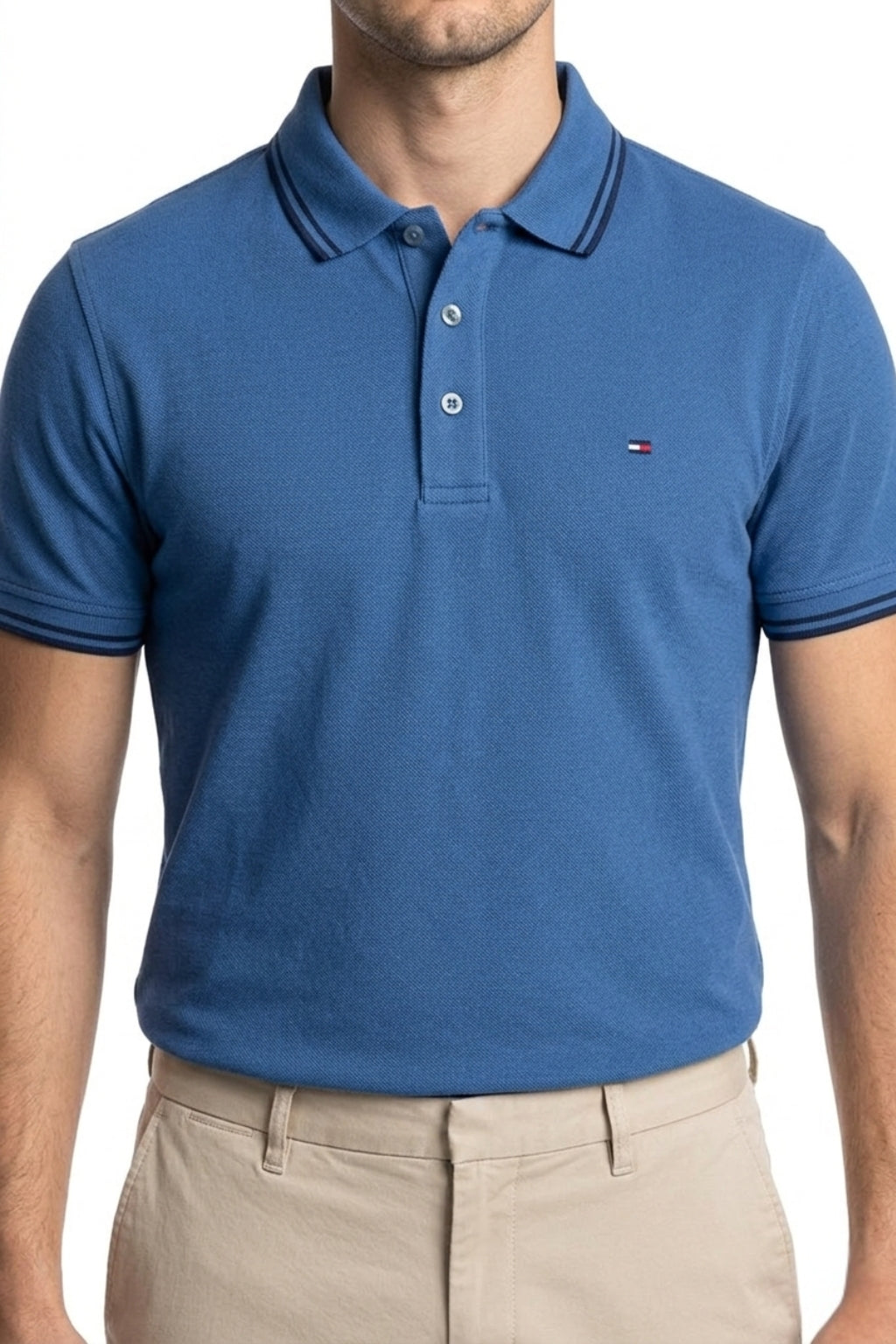 Classic Piqué Polo – Blue