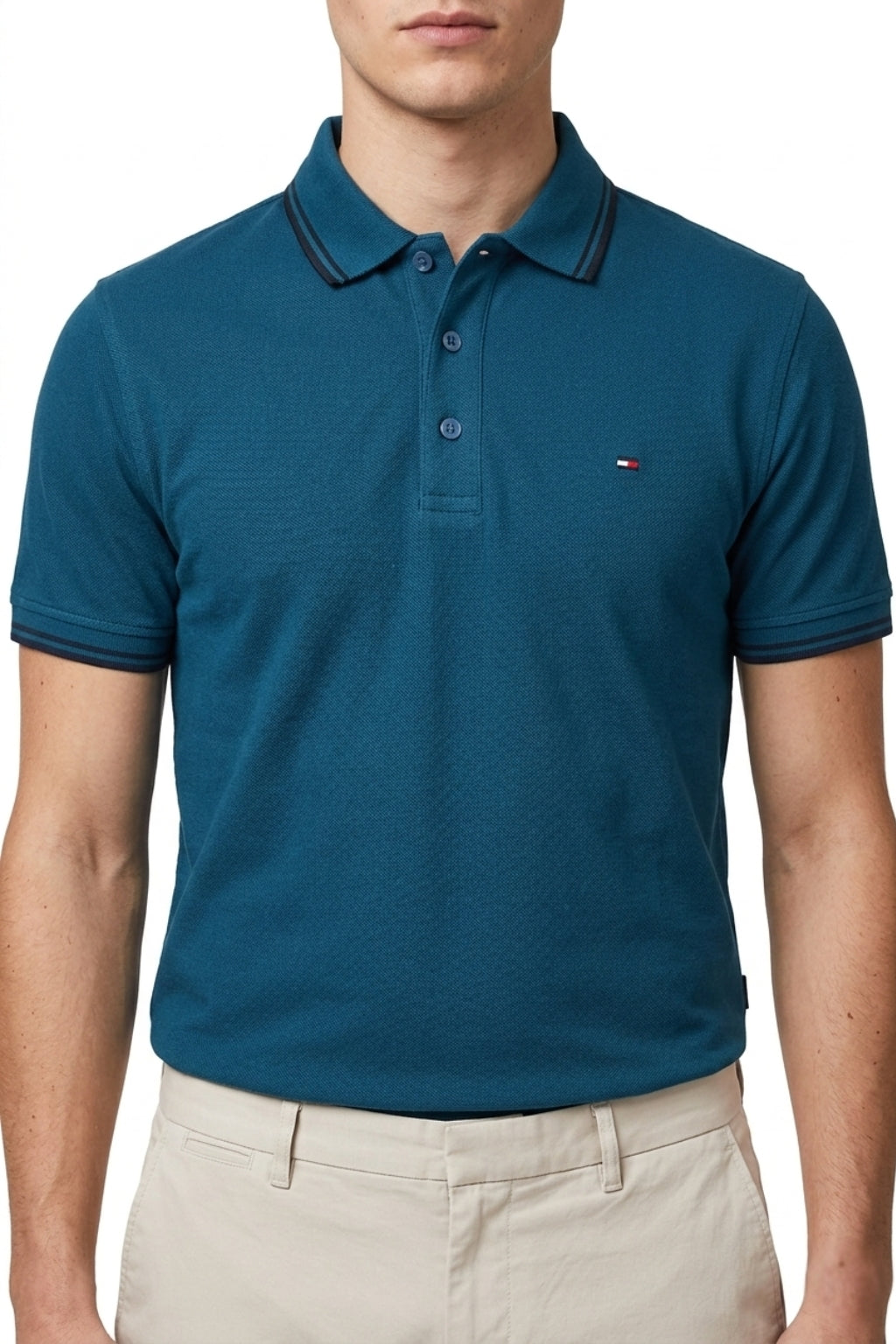 Classic Piqué Polo – Dark Teal