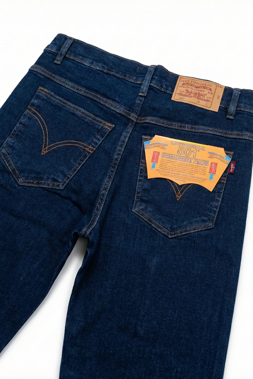 Classic Dark Blue Denim Jeans