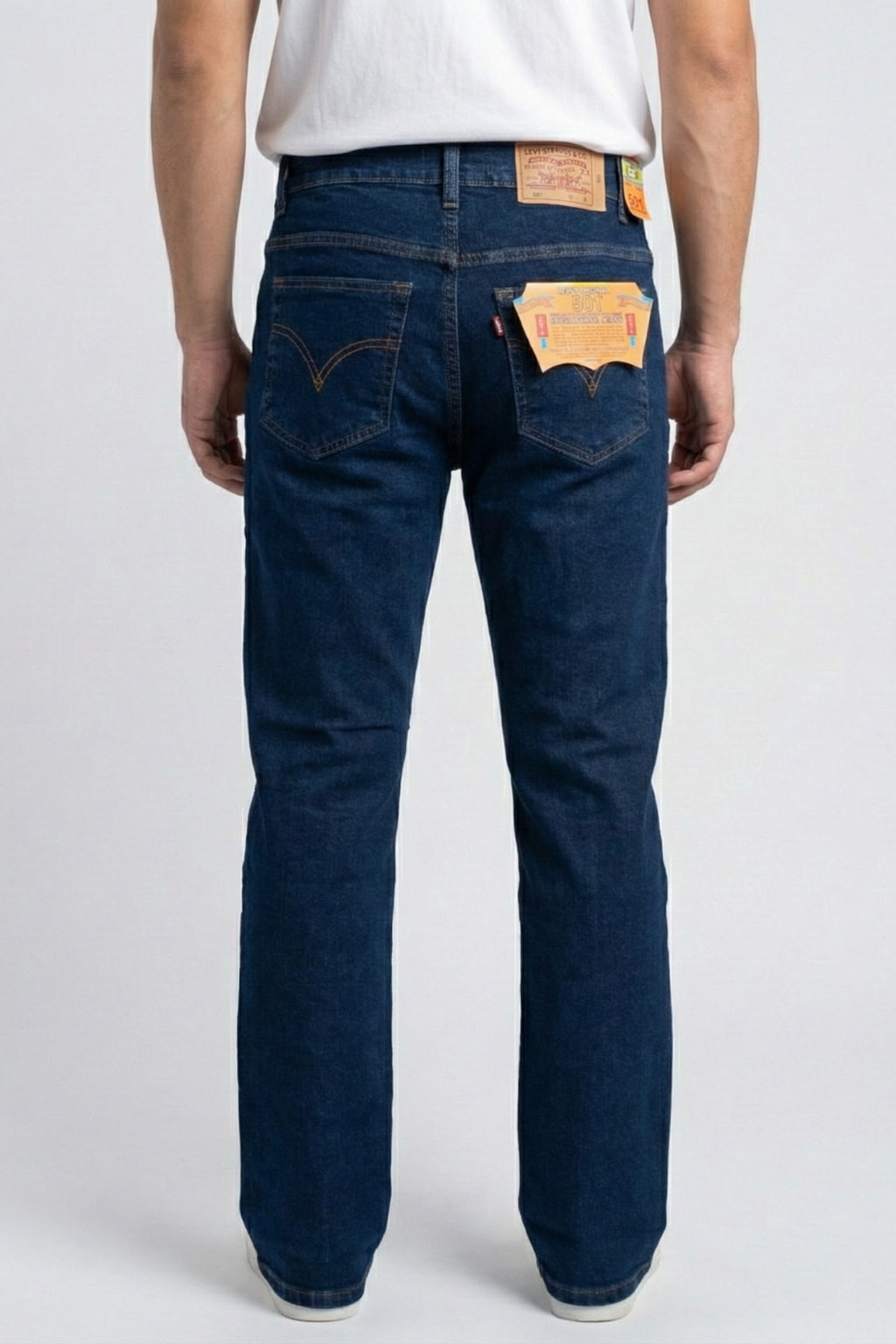 Classic Dark Blue Denim Jeans