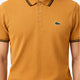 Classic Stripe Collar Polo - Mustard Gold