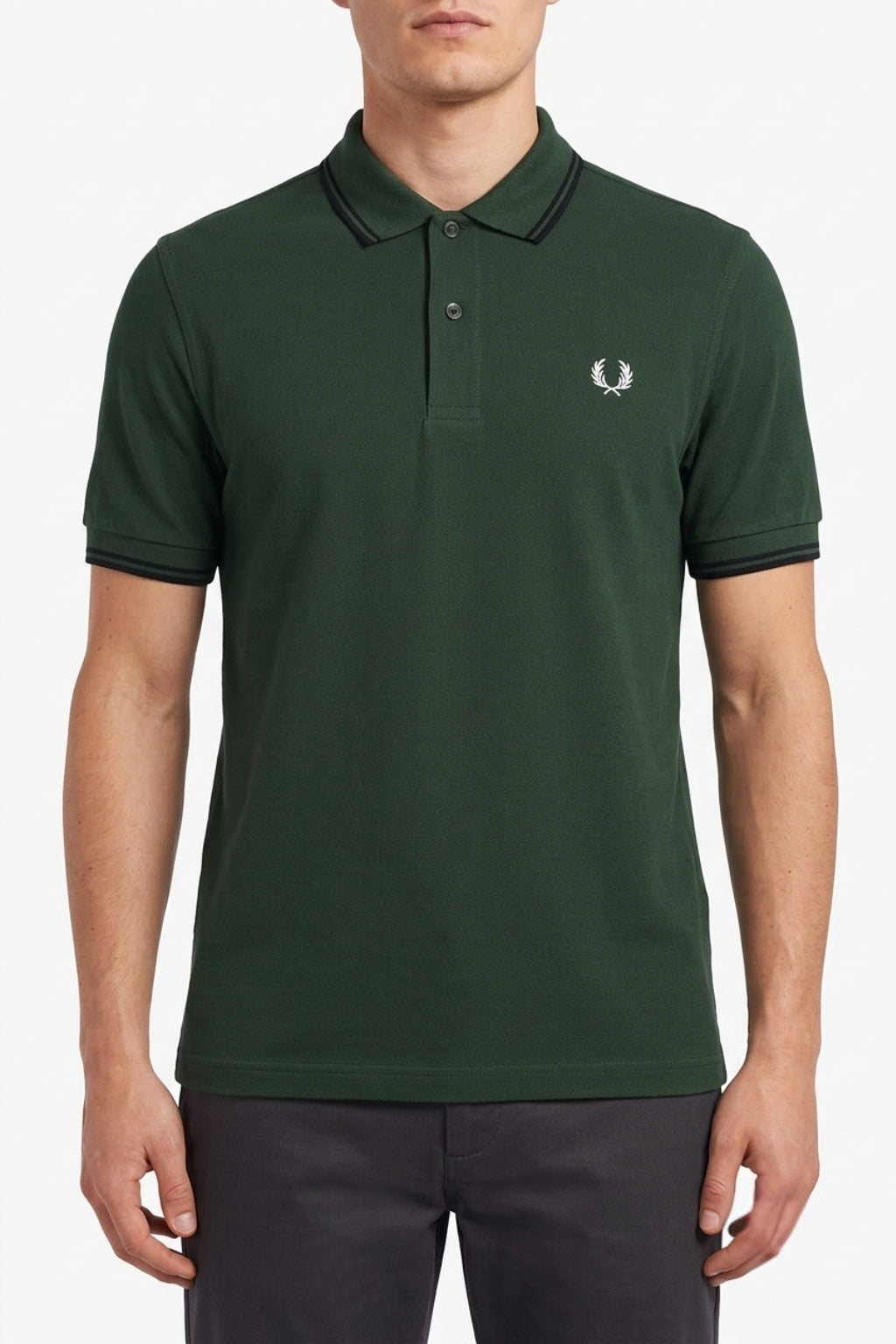 Heritage Laurel Polo Shirt – Forest Green