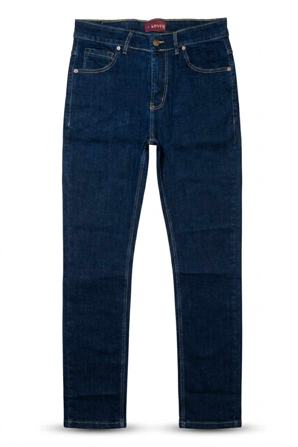 Classic Dark Blue Denim Jeans