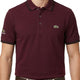 Classic Stripe Collar Polo - Burgundy