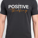 Positive Thinking Graphic T-Shirt – Charcoal Black