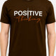 Positive Thinking Graphic T-Shirt – Earth Brown