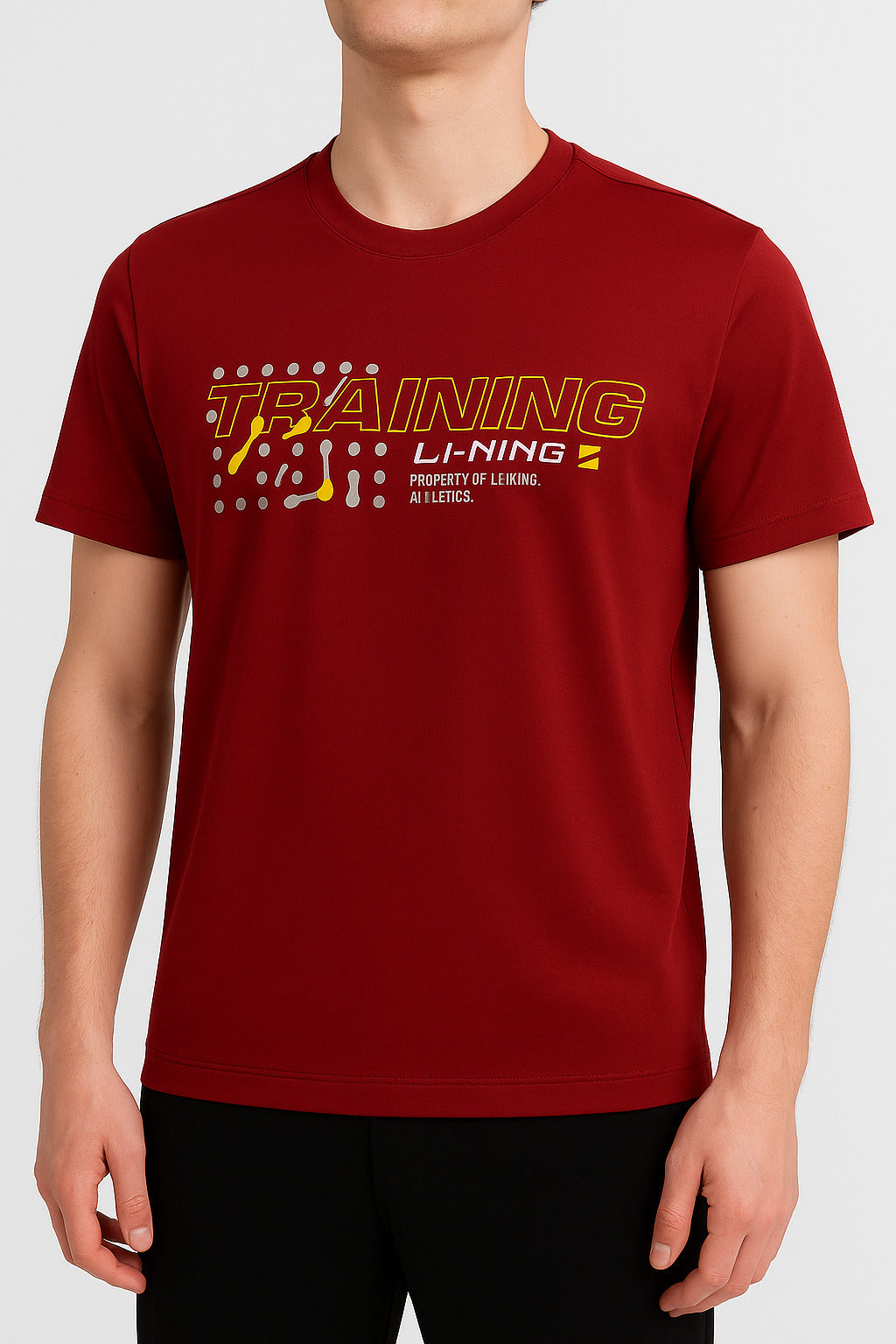 Li-Ning Inspired Training T-Shirt – Red Pulse