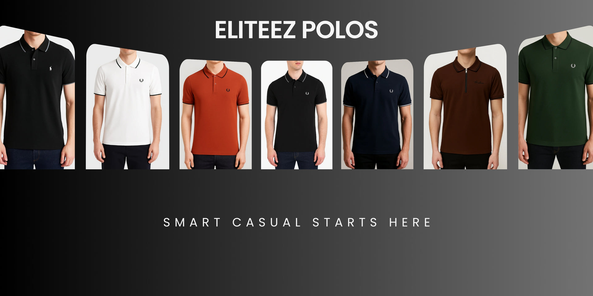 Eliteez men's polo shirts collection offering smart casual style with modern designs and high-quality fabrics.