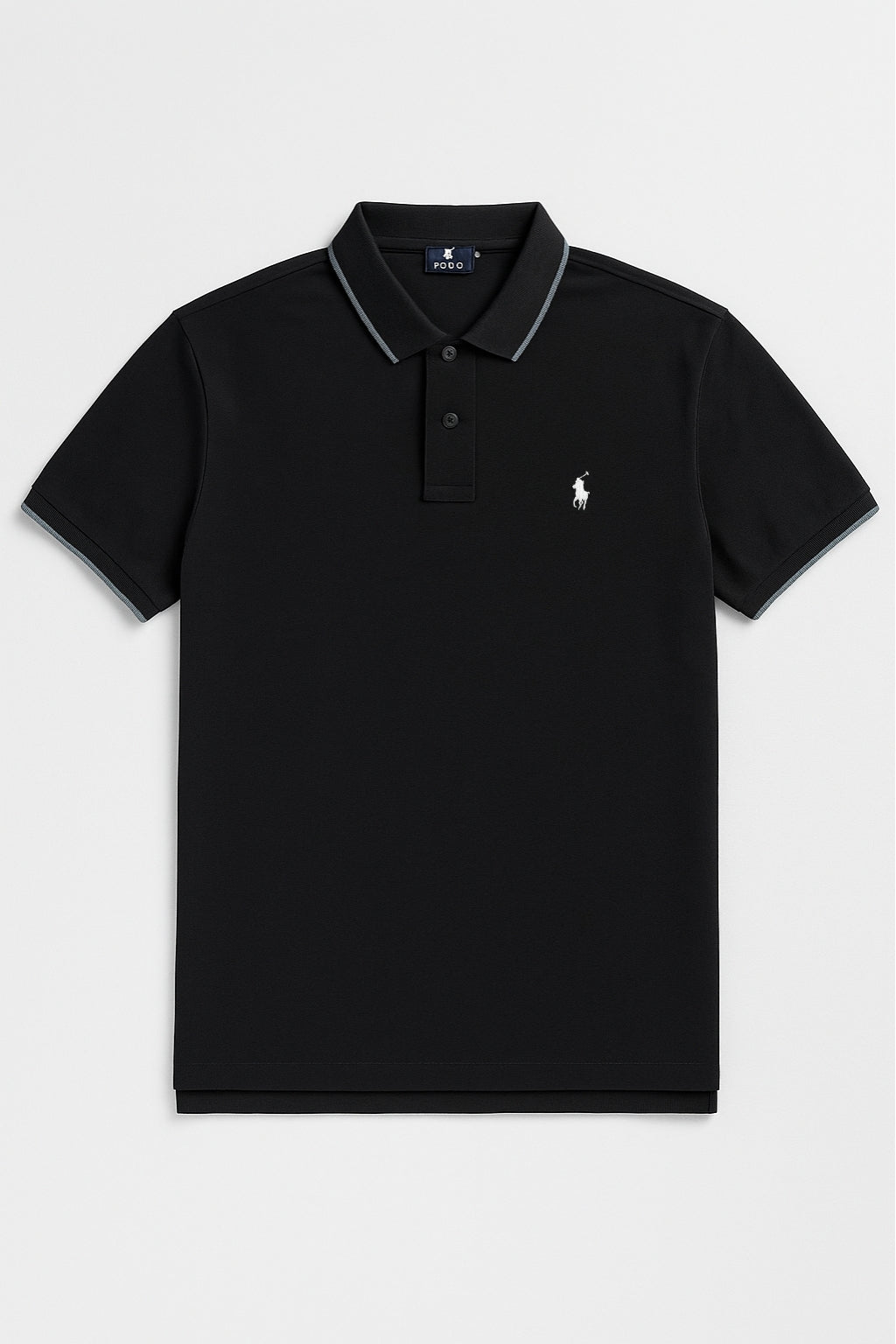 Signature Polo Rider Shirt – Black