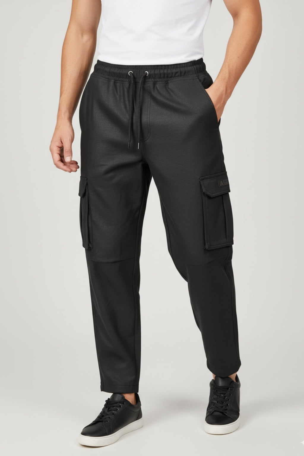 Baggy Cargo Jogger – Black