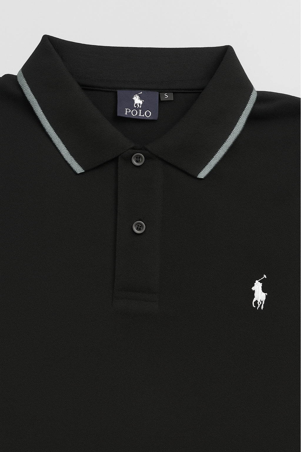 Signature Polo Rider Shirt – Black