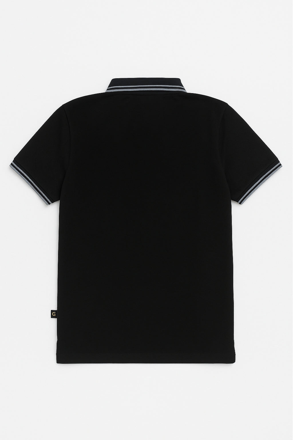 Premium Zip Polo Shirt – Black