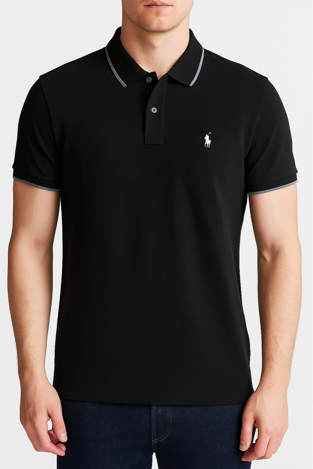 Signature Polo Rider Shirt – Black