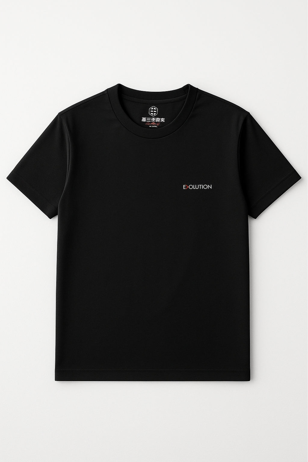 Evolution Minimalist T-Shirt – Jet Black