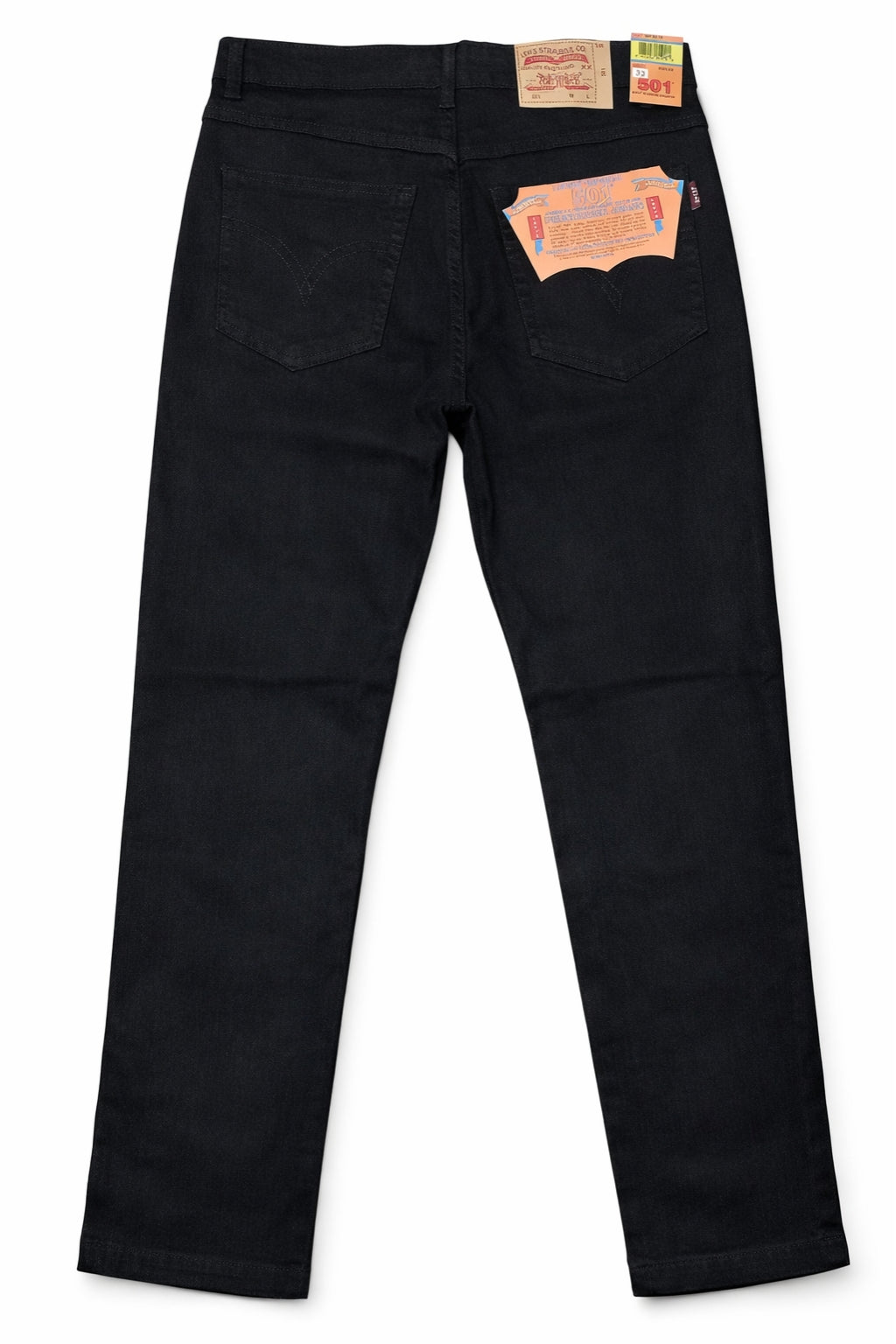 Classic Black Denim Jeans Back View Stretch Denim by Eliteez Pakistan