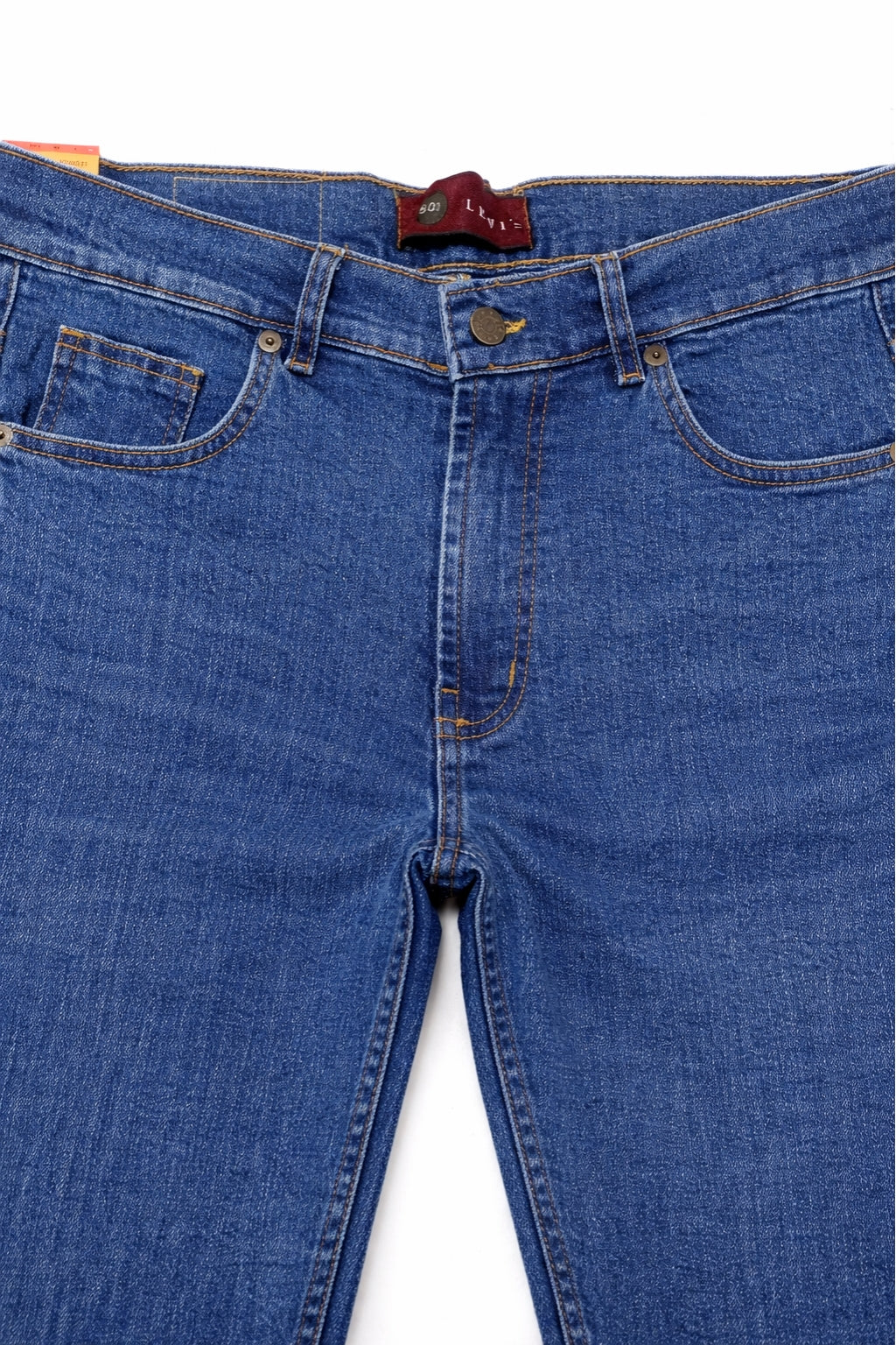 Classic Blue Denim Jeans Front Fabric Detail by Eliteez Pakistan