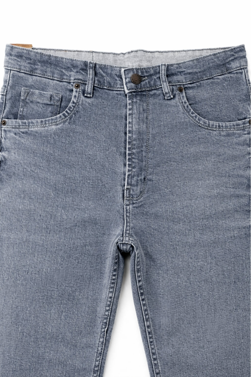 Classic Prime Gray Denim Jeans Front Fabric Detail by Eliteez Pakistan