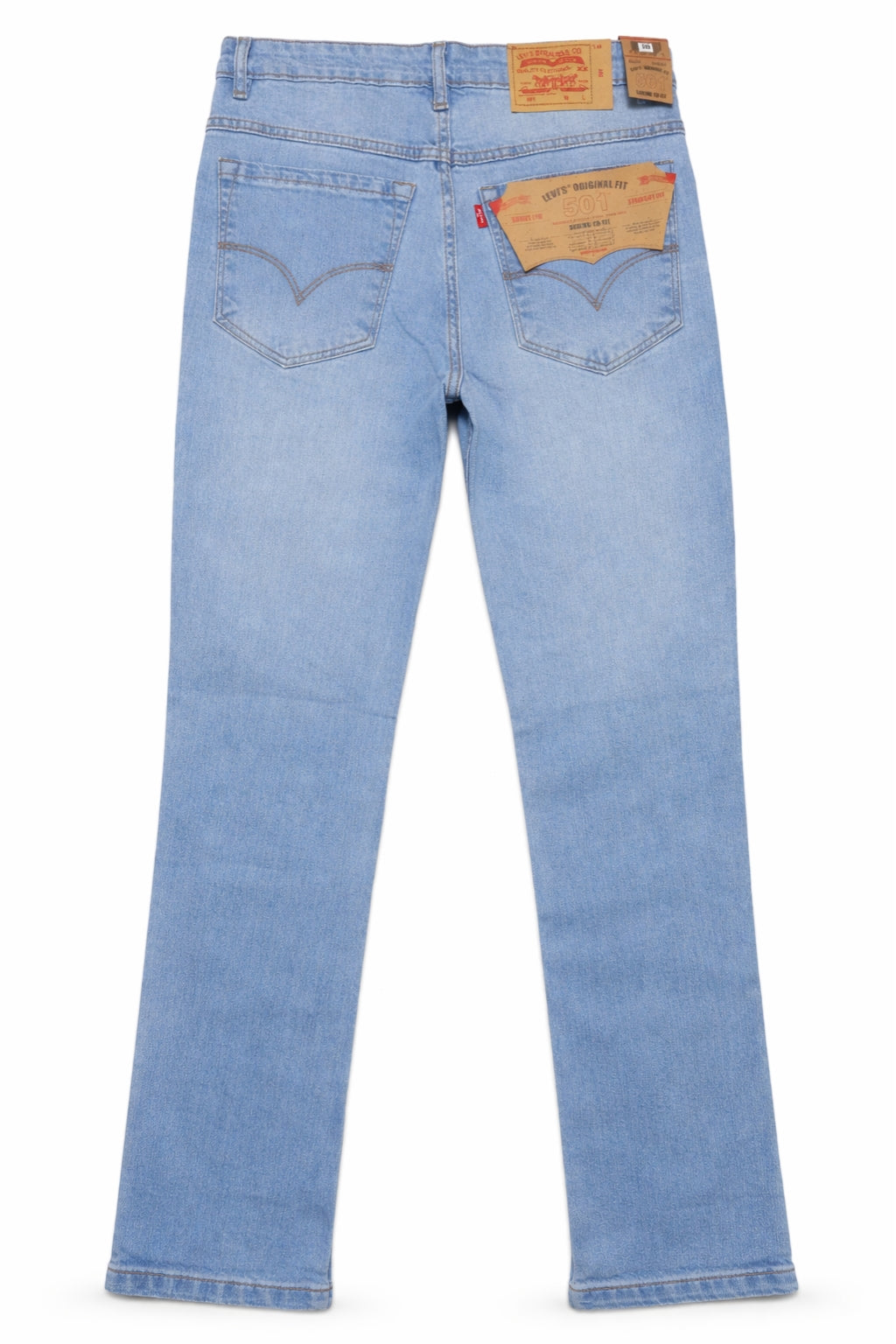 Classic Prime Light Blue Denim Jeans Back View Premium Denim by Eliteez Pakistan