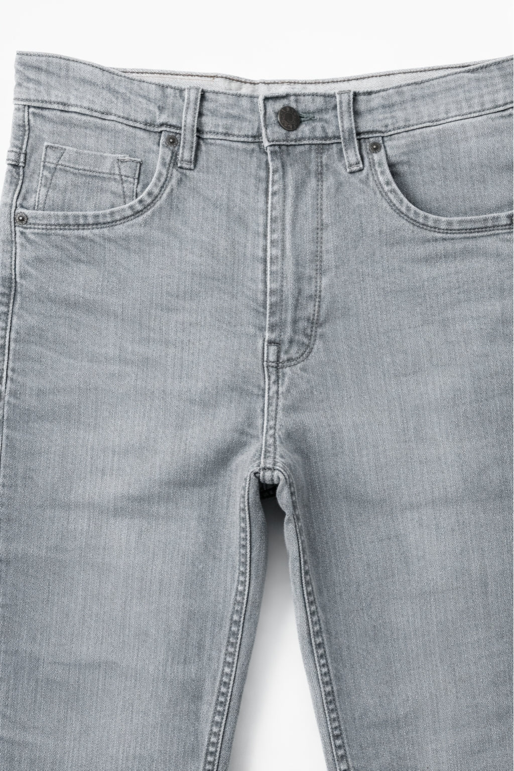 Classic Prime Light Gray Denim Jeans Front Fabric Detail by Eliteez Pakistan