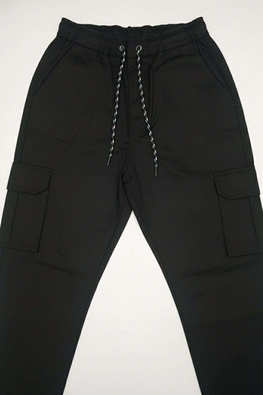 Eliteez Cargo Pant in Black, back view on model